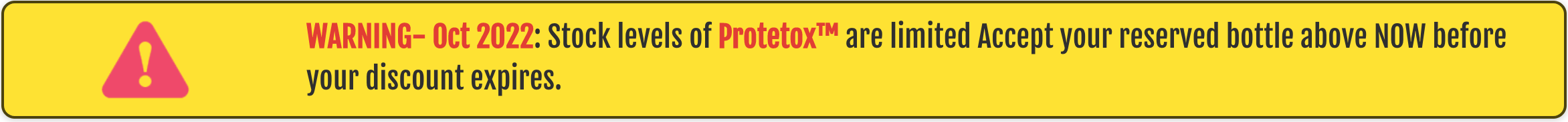 Protetox-Warning